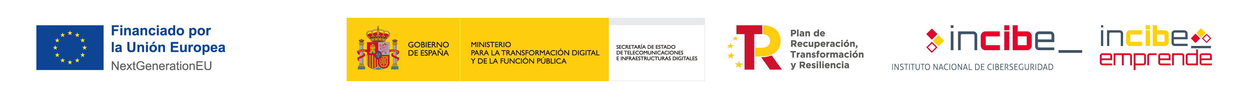 Logotipos del programa INCIBE Emprende