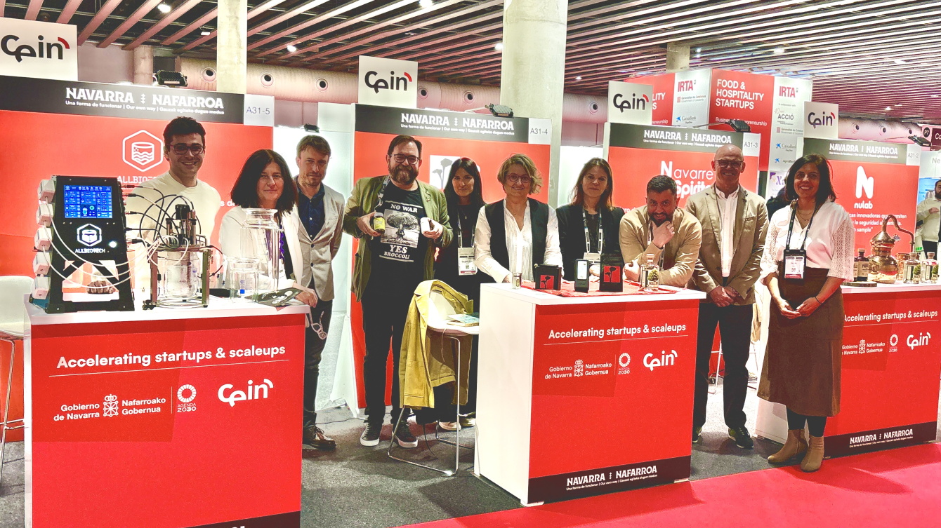 Participantes de CEIN y startups navarras en la feria Alimentaria 2026