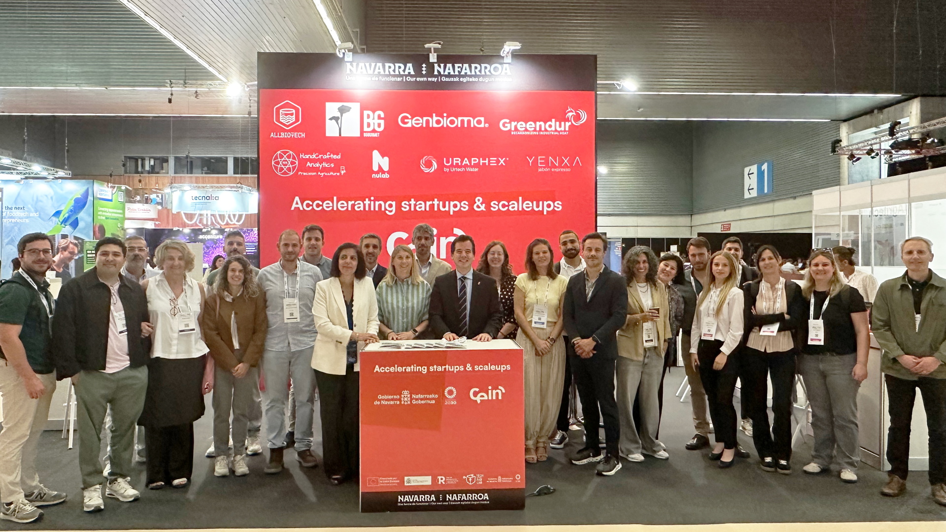 Foto de la delgación navarra en el evento internacional agroalimentario Food 4 Future 2026