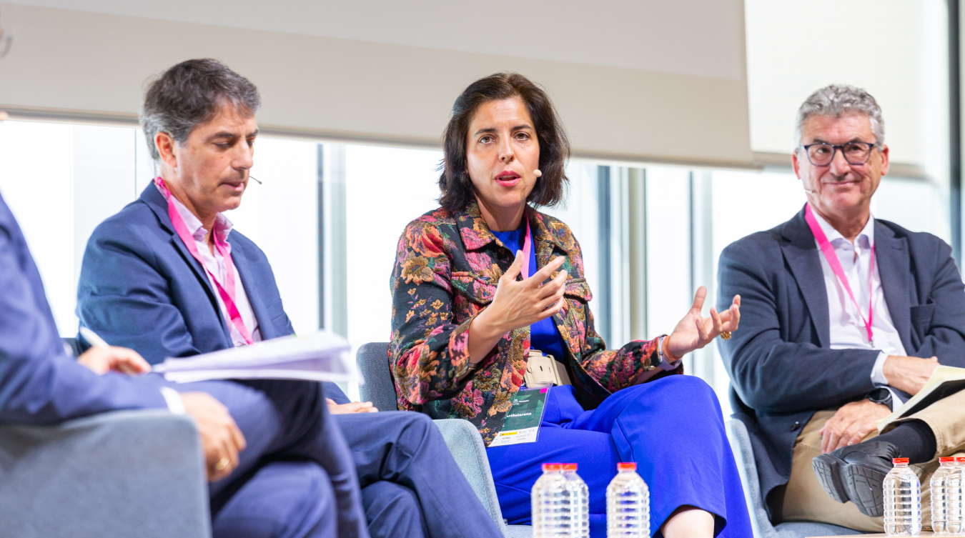 Uxue Itoiz, directora gerente de CEIN, interviene en el cierre del proyecto Tech FabLab