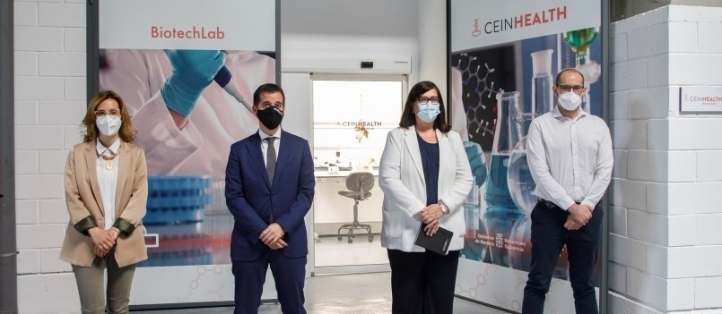 El consejero Irujo inaugura el laboratorio CEINHealth Biotechlab, dirigido a startups biotecnológicas de salud