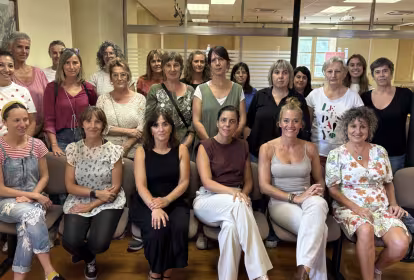 Mujeres participantes en el programa Mujer y liderazgo de CEIN en Aoiz 