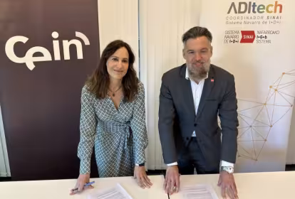 CEIN y ADItech firman un convenio para acercar el SINAI y el ecosistema de emprendimiento de Navarra