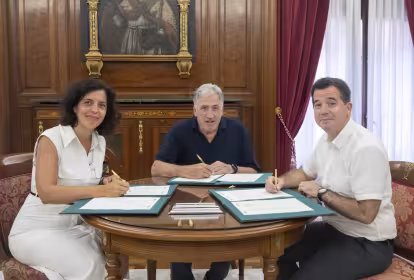 Ayuntamiento de Pamplona, Gobierno de Navarra y CEIN firman un convenio de colaboración para apoyar el emprendimiento y la creación de empresas
